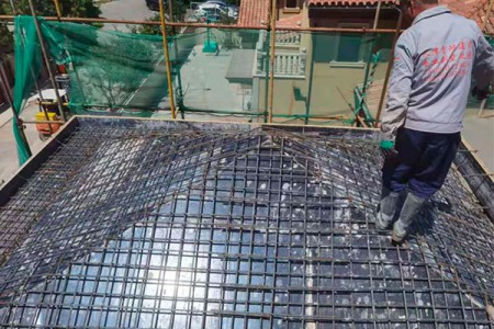 別墅改造施工現(xiàn)場