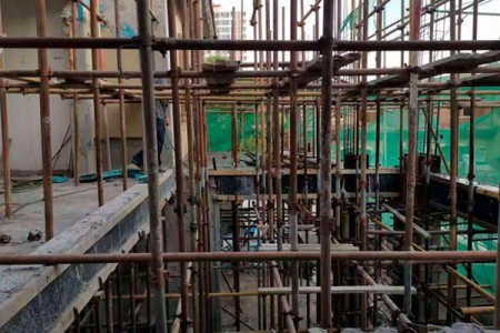 別墅改造施工現(xiàn)場