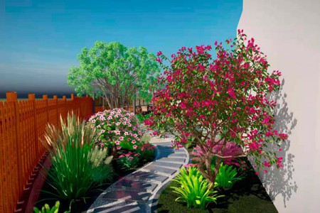 天津別墅庭院園林綠化設(shè)計